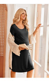 Vestido maternal y lactancia corto negro