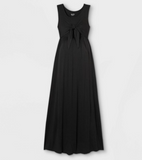Vestido largo embarazo y lactancia negro XL
