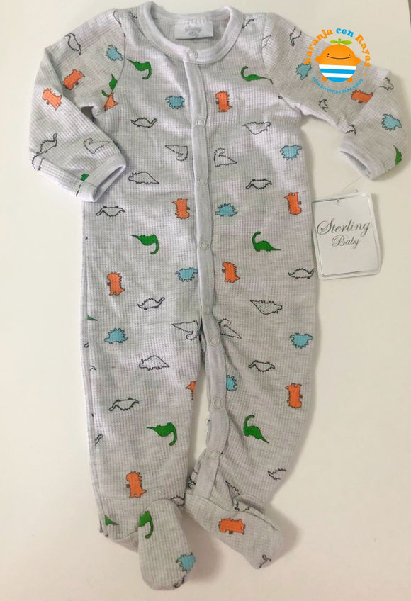 Pijama piecitos Mini dinos 3 meses