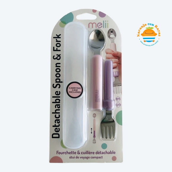 Detachable spoon & fork