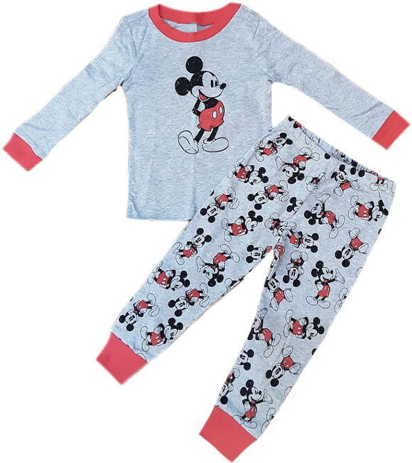 Pijama Mickey mouse gris