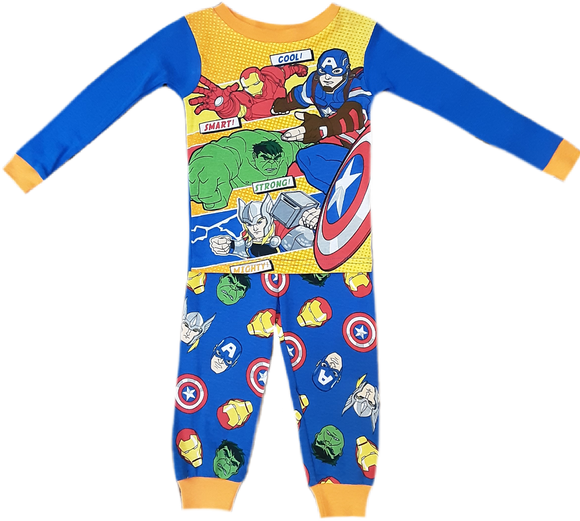 Pijama Avengers cool , Smart,  strong , Michty 2 Años