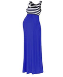 Vestido largo azul rayas mumetaz L