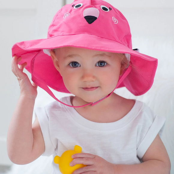 Gorra de sol para bebé - Flamingo- M